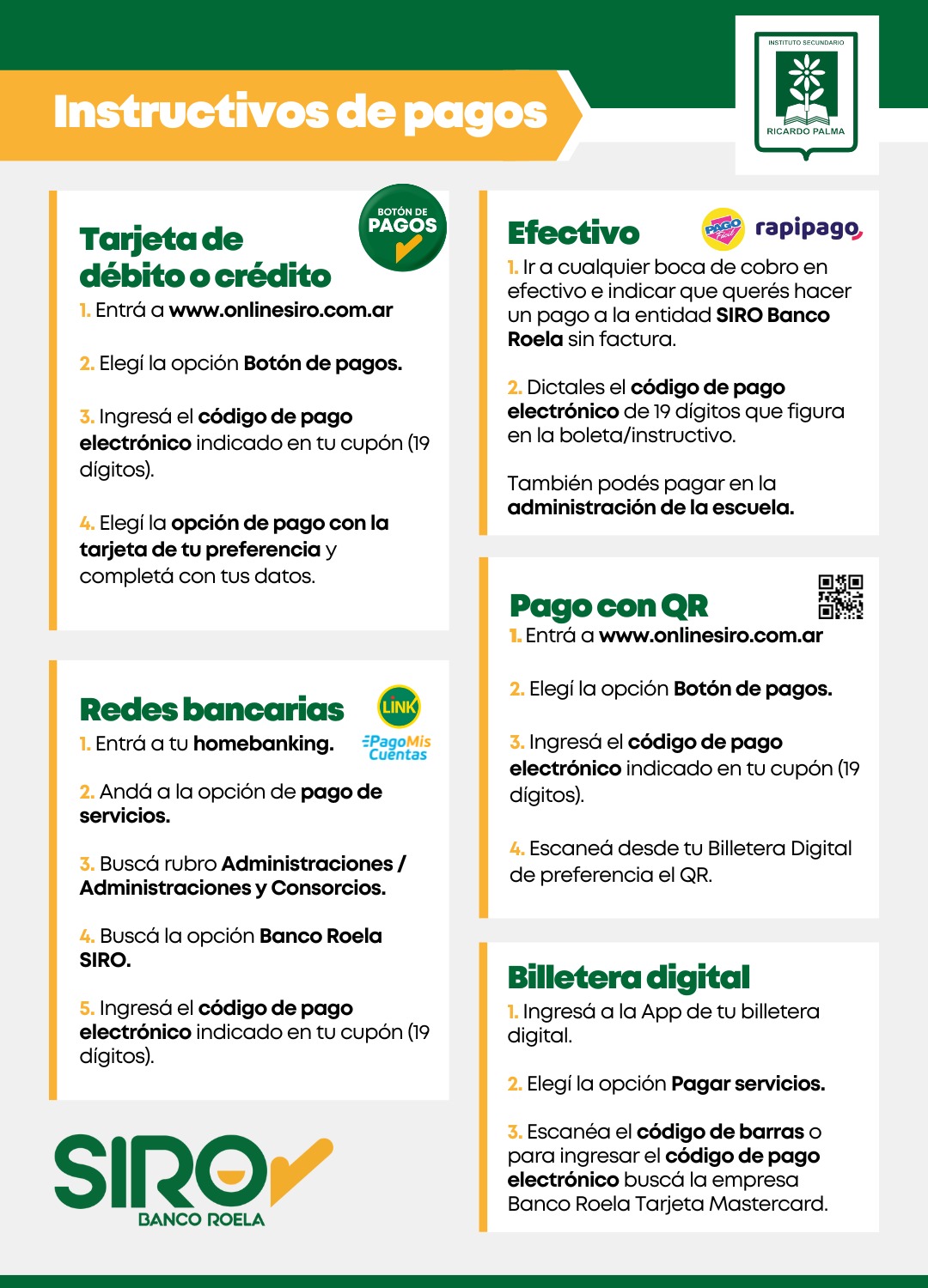 Medios de pago